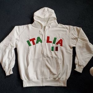 Italia zip up sweatshirt
